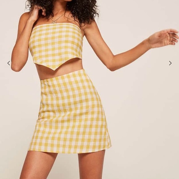 zest checkered skirt